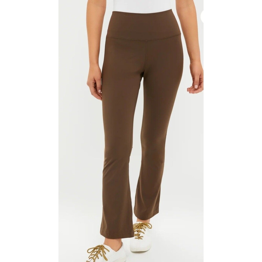 NWOTs Tuckernuck High Rise Compression Millie Yoga Small Brown Flare Leggings